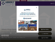 Tablet Screenshot of liveabberlyvillage.com